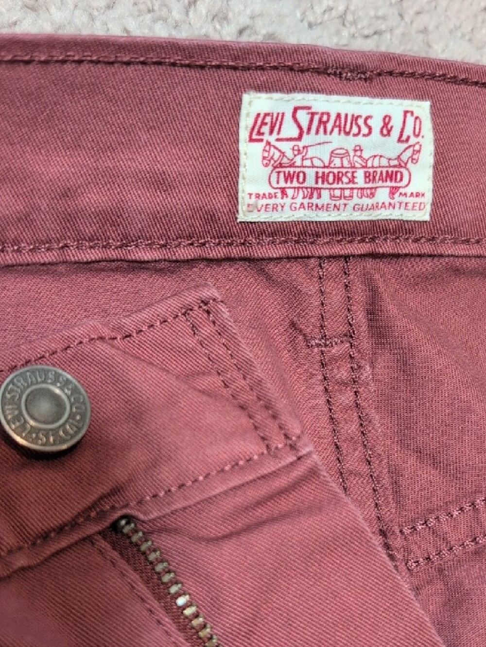 Men's Dusty Rose Casual Pants - Picture 3 of 11